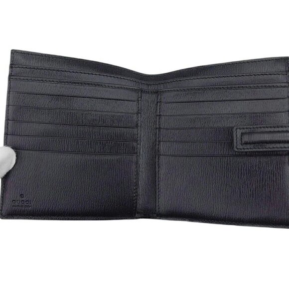 GUCCI W Hook Wallet G Mark Canvas x Leather Authentic USED - Picture 6 of 12